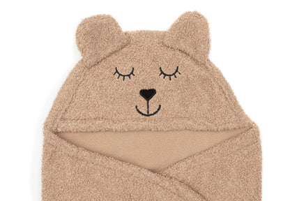 Manta Envolvente Bear Boucle - Biscuit Jollein