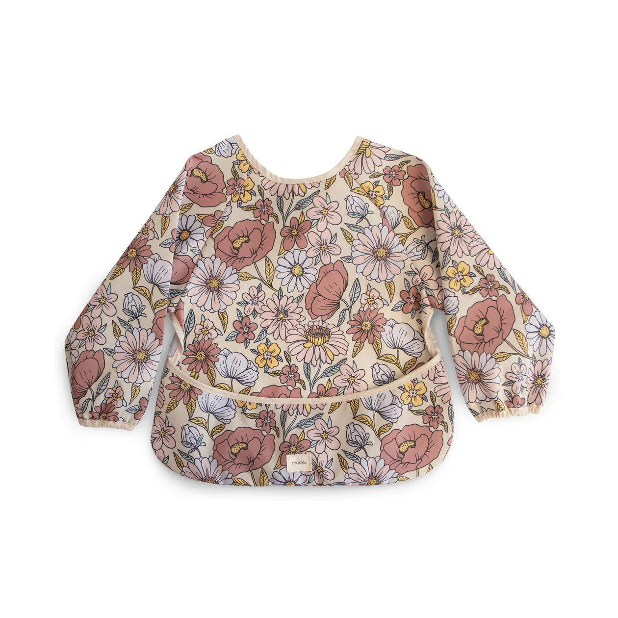 Mushie Babero Manga Larga - Retro Flowers
