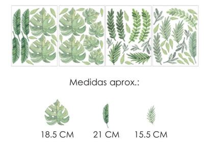 Wall Decal Xl - Hojas