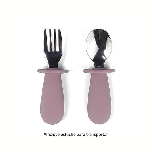 Set x2 Cubiertos - Rosa