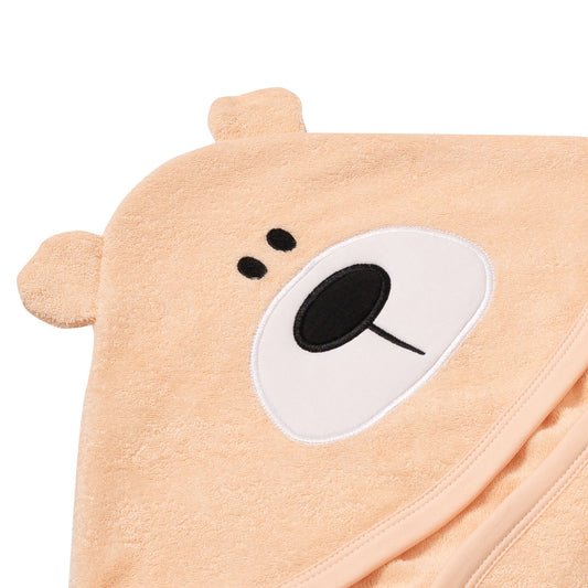 Toalla Toddler de Oso con Capucha - Melón
