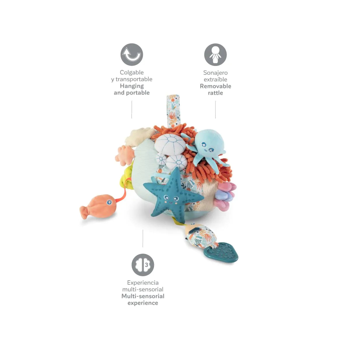 Peluche Sensorial Reef Miniland