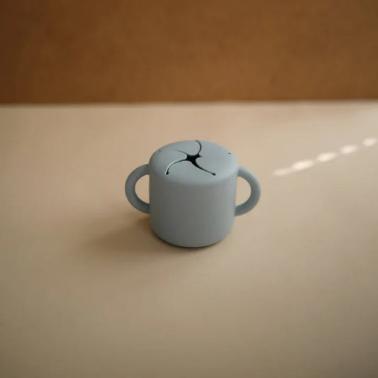 Mushie Snack Cup -  Powder Blue