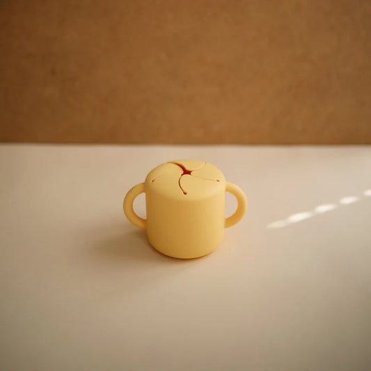 Mushie Snack Cup - Pale Daffodil