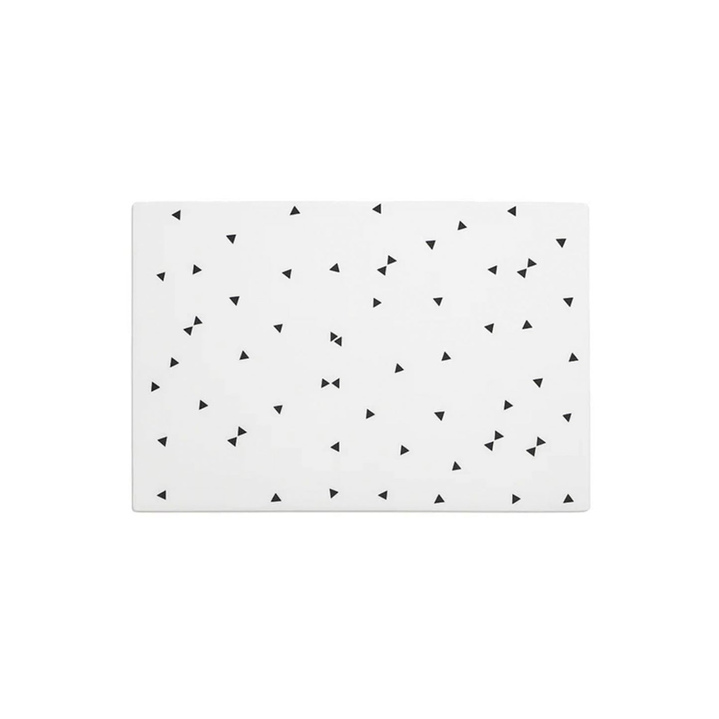 Alfombra de Juego - Playmat Blanca con Triángulos Negros