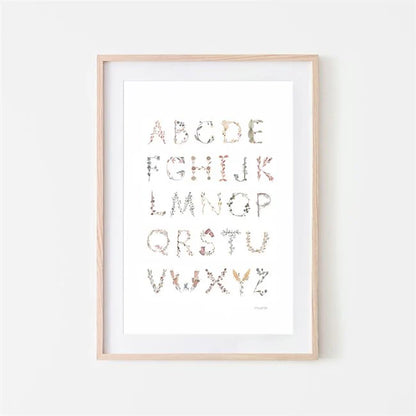 Mushie Poster Medium Alphabet