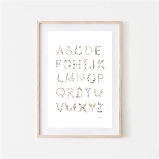 Mushie Poster Medium Alphabet