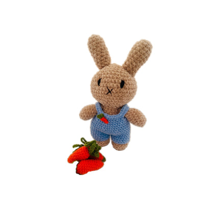 Amirugumi Miffy Beige con Overall Azul