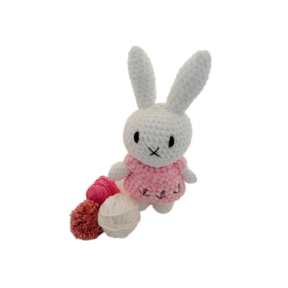 Amirugumi Miffy Blanco con Vestido Rosado