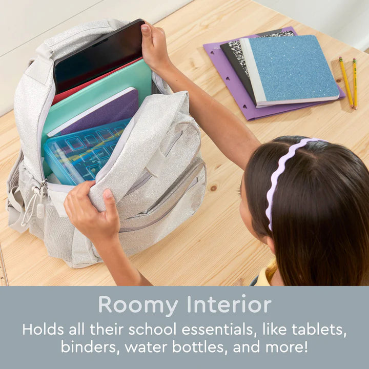 Mochila Escolar Bentgo Kids - Plateado Brilloso