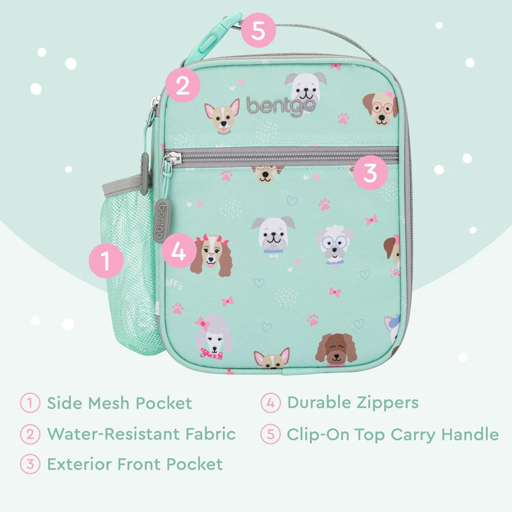 Porta Lonchera Tote Insulada Bentgo Kids - Puppy Love