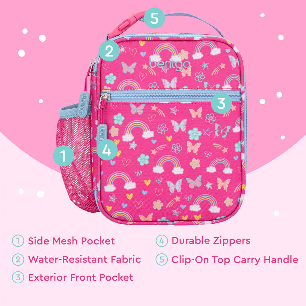 Porta Lonchera Tote Insulada Bentgo Kids - Mariposa