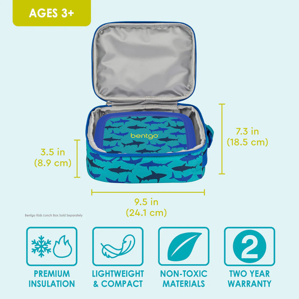 Porta Lonchera Tote Insulada Bentgo Kids - Tiburón