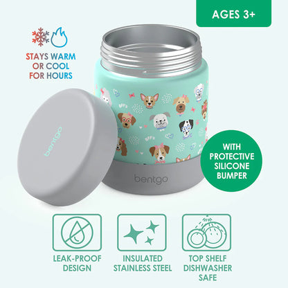 Jar de Acero Inoxidable Bentgo Kids - Puppy Love