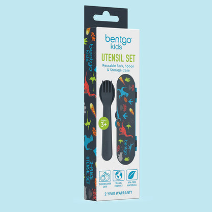 Set de Cubiertos Bentgo Kids - Dinosaurios