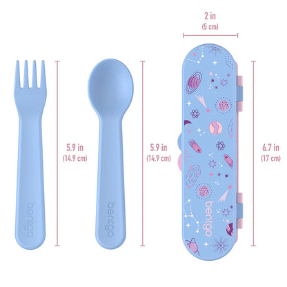Set de Cubiertos Bentgo Kids - Lavender Galaxy