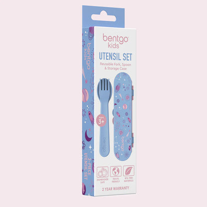 Set de Cubiertos Bentgo Kids - Lavender Galaxy
