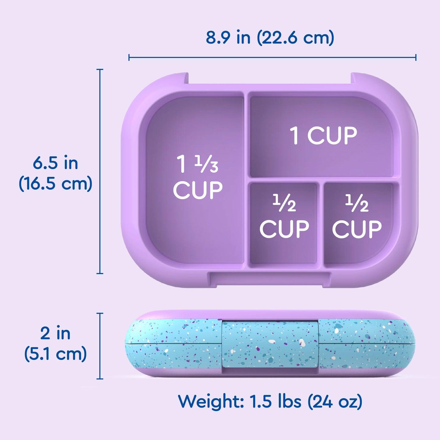 Lonchera Bentgo Kids Chill - Vivid Orchid Speckle