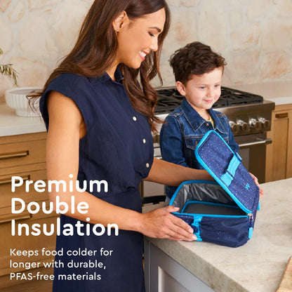 Porta Lonchera Bentgo Kids - Azul Confetti