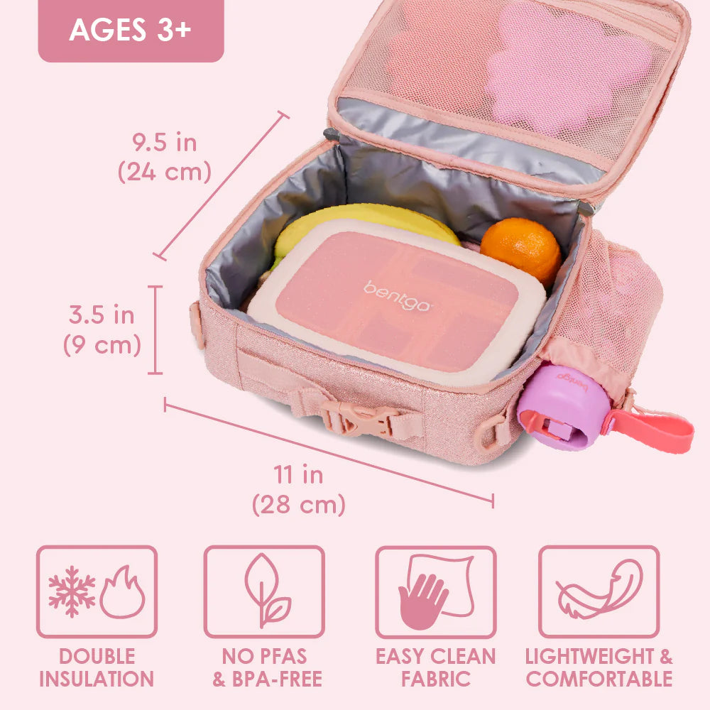 Porta Lonchera Bentgo Kids - Rosa Brilloso