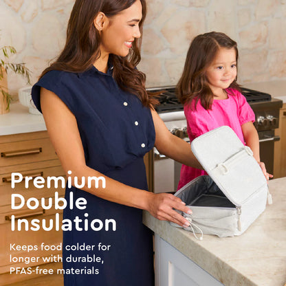 Porta Lonchera Bentgo Kids - Plateado Brilloso