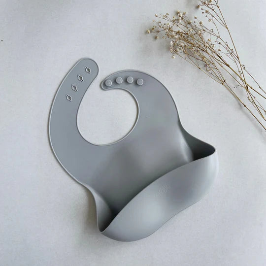 Babero Silicona - Light Grey