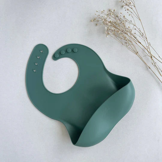 Babero Silicona - Oil Green