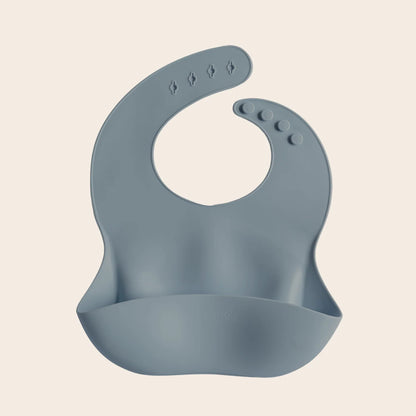 Babero Silicona - Steel Grey