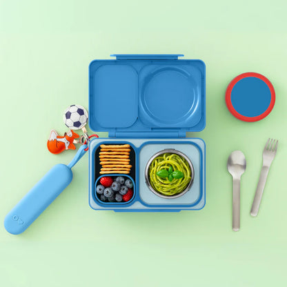 Set de Cubiertos Acero Inoxidable Omie UP Pod & Utensil - Azul