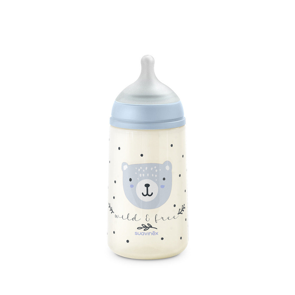Biberón Fisiológico Wild 270ml Flujo Media M - Azul