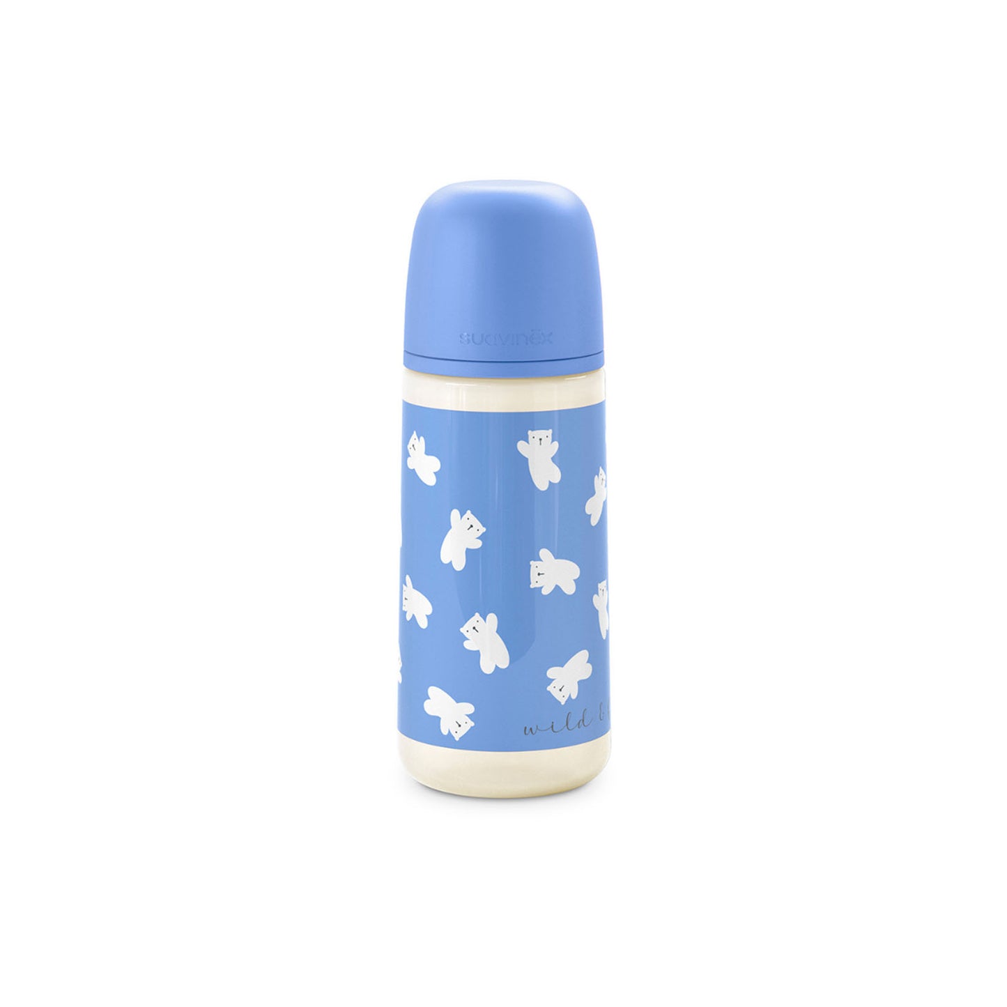 Biberón Fisiológico Wild 360ml Flujo Denso L - Azul