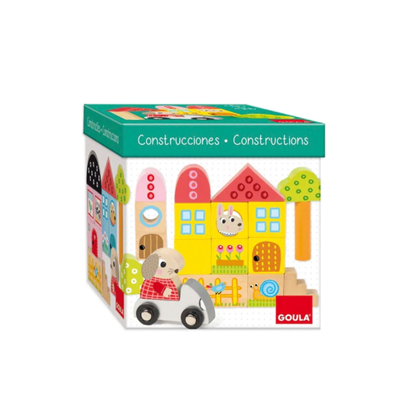 Box W 40 Construction Blocks Car Rabbit