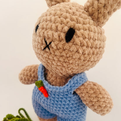 Amirugumi Miffy Beige con Overall Azul