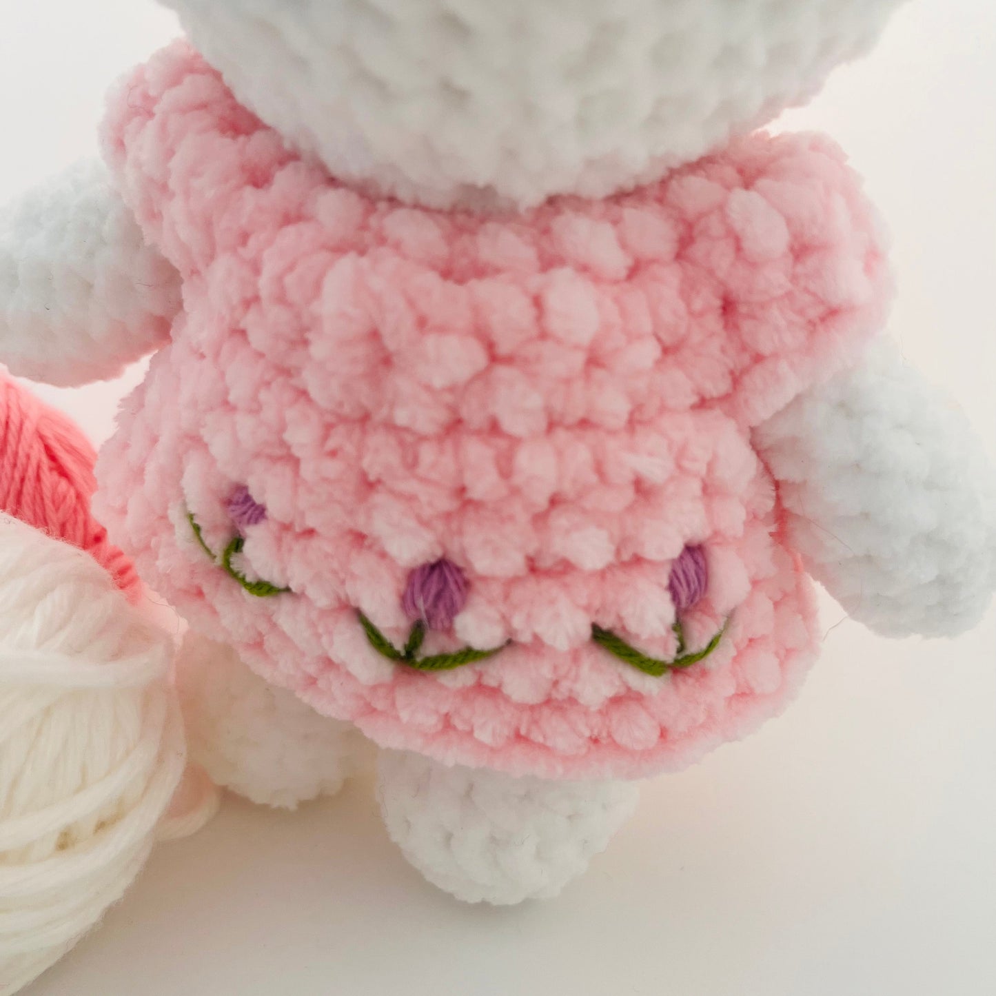 Amirugumi Miffy Blanco con Vestido Rosado