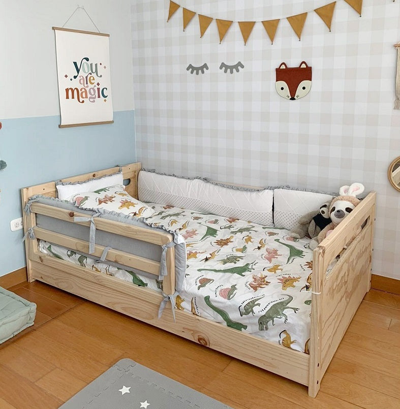 convertible y evolutiva ideal para la transición de cuna a cama para niños 
