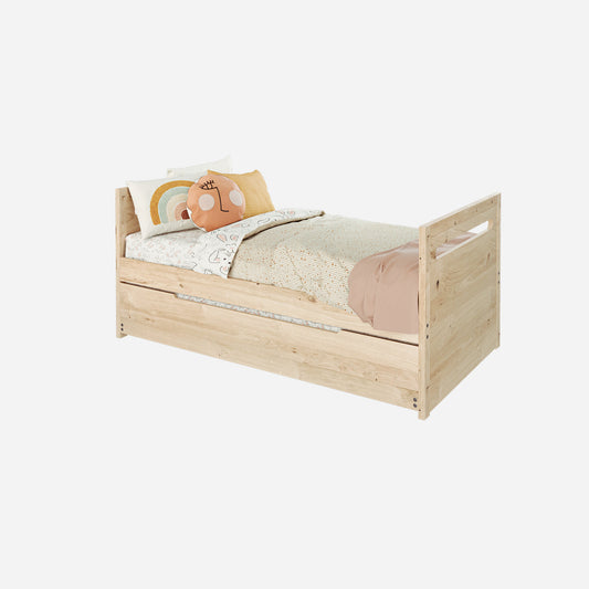 Cama asiri nido flat convertible y evolutiva ideal para la transición de cuna a cama para 2 niños. 