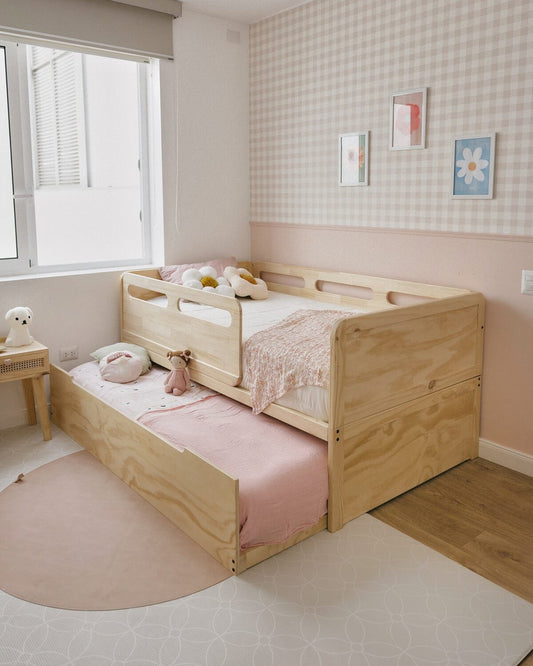 cama mia es un abrazo de seguridad y libertad para tu hijo(a). Diseñada para ofrecer contención y protección sin limitar la exploración y su curiosidad.