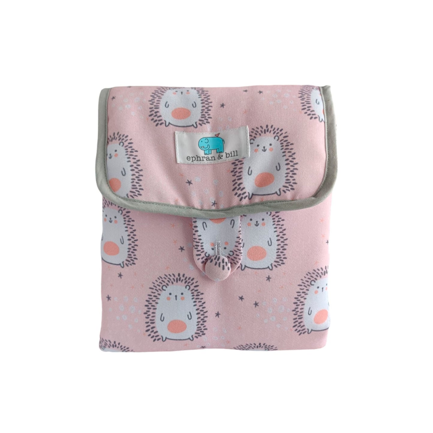 Cambiador de Pañal Portátil Erizo Rosa