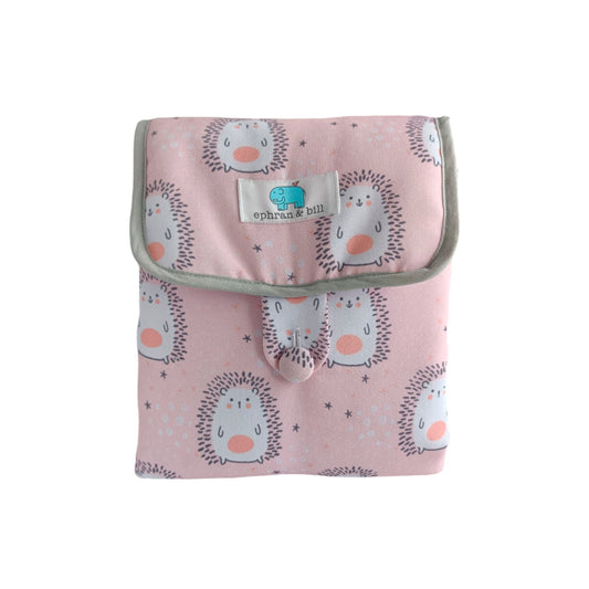 Cambiador de Pañal Portátil Erizo Rosa