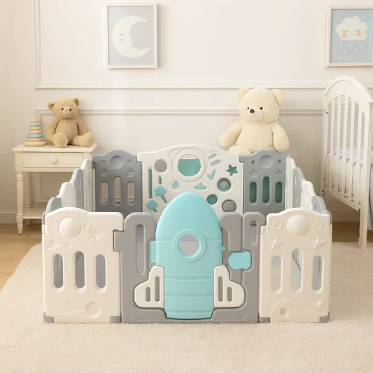 Corral Corralito Rocket 14 Paneles - Gray & White