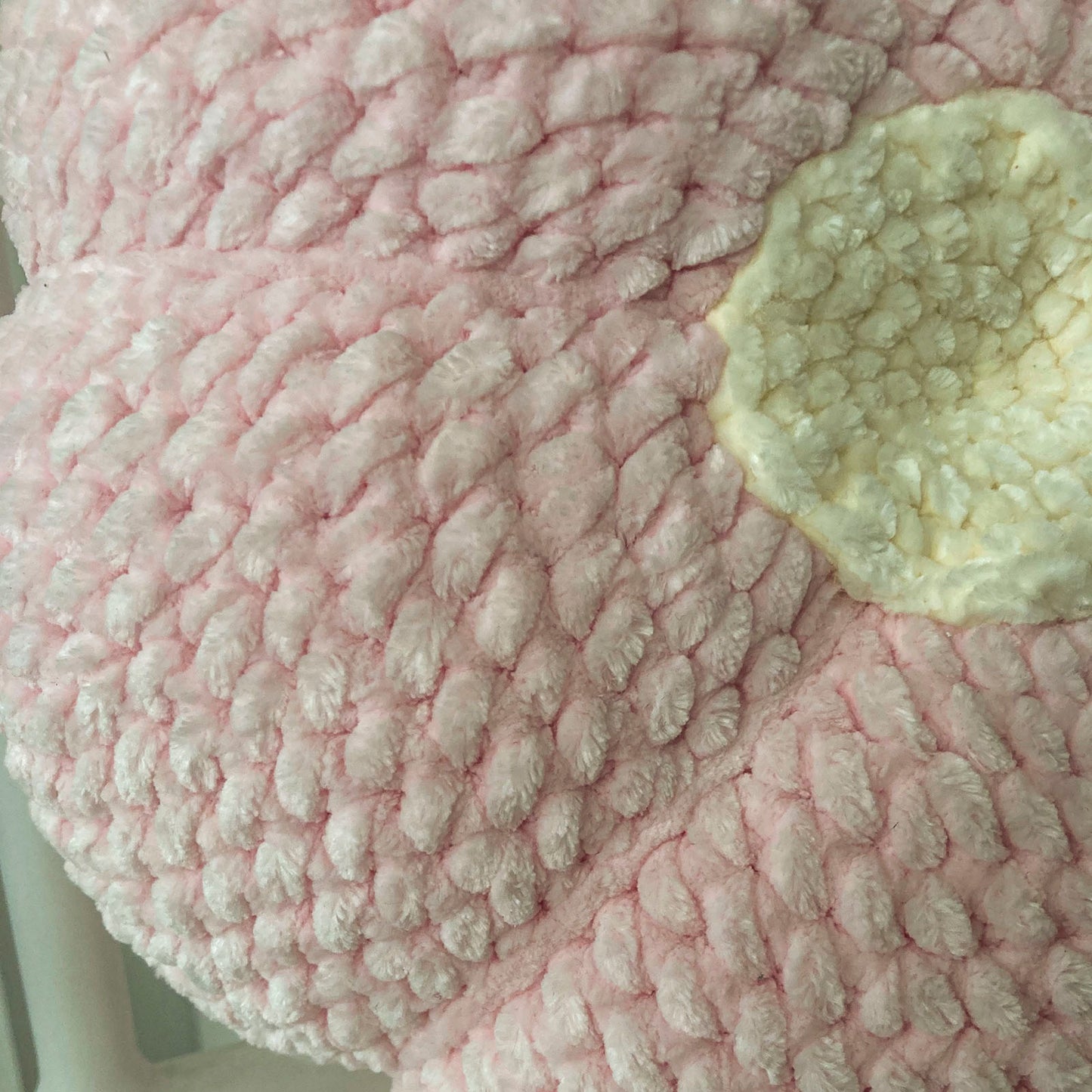 Cojín Flor Redondo Rosado