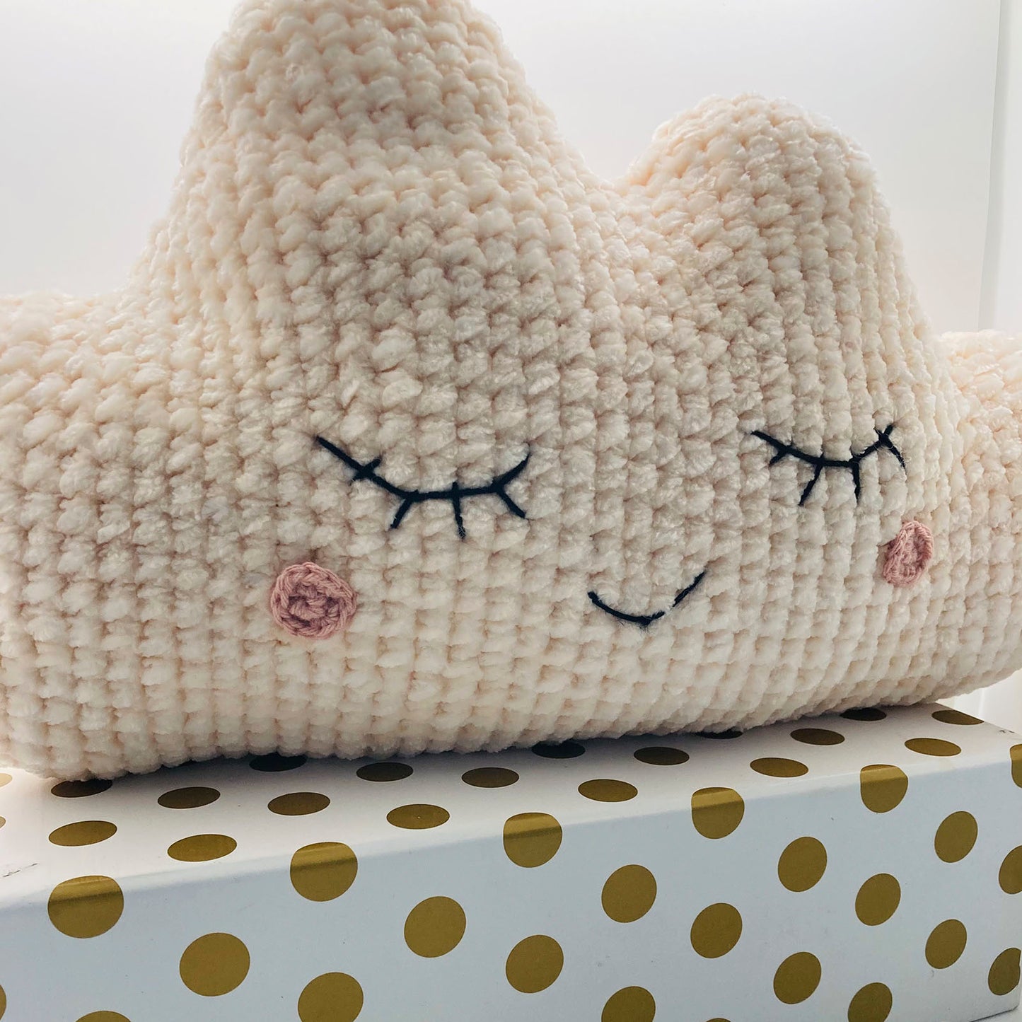 Cojín Nube Rosa Palido