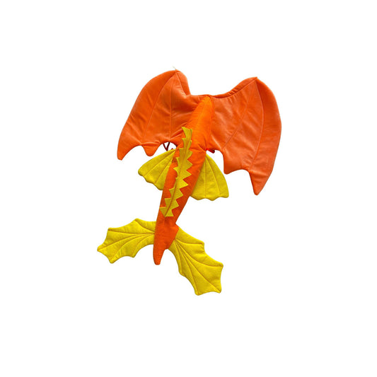 Cola de Dragón Naranja con Amarillo