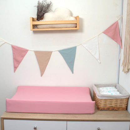 Colchón Cambiador 70x40 Tapete Impermeable Rosado Entero