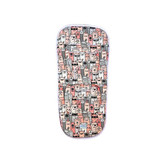 Colchoneta de Coche - Monsters and Friends Pink