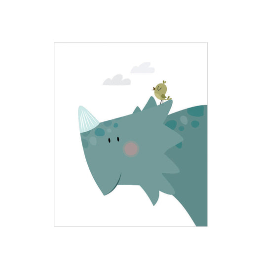 Cuadro Madera Rino - 30x30