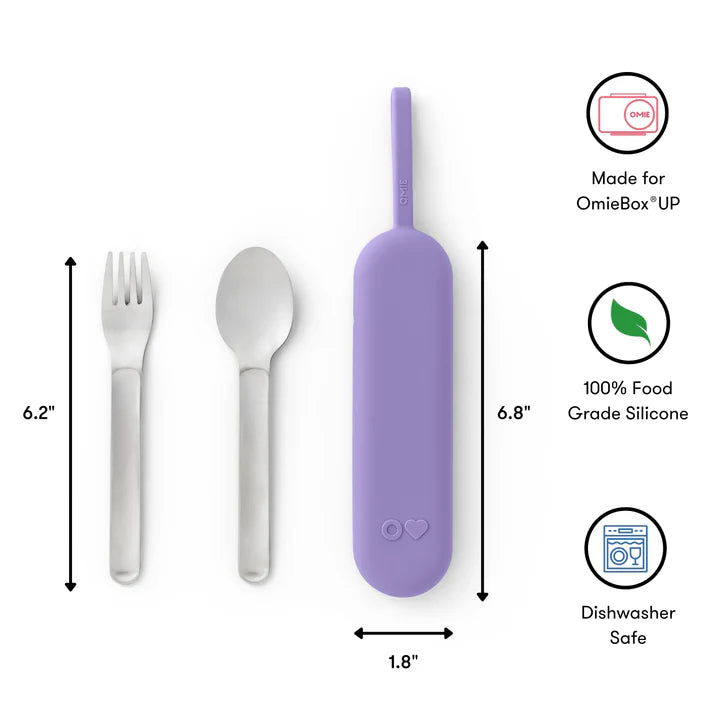 Set de Cubiertos Acero Inoxidable Omie UP Pod & Utensil - Violet
