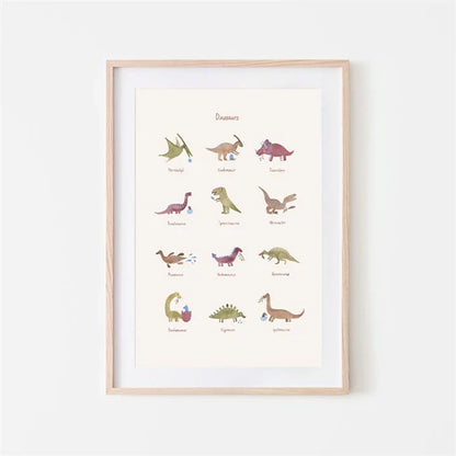 Mushie Poster Medium Dinosaurs