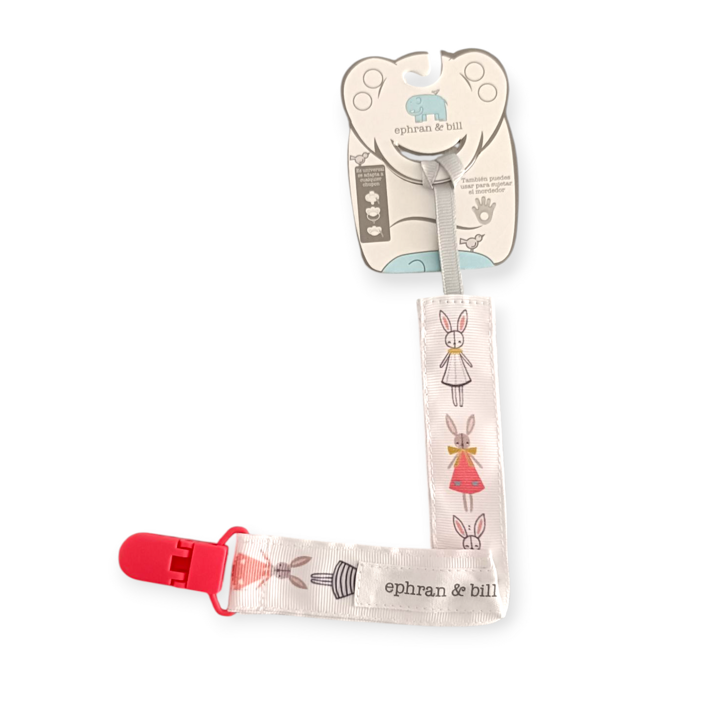 Porta Chupón con Clip Silicona