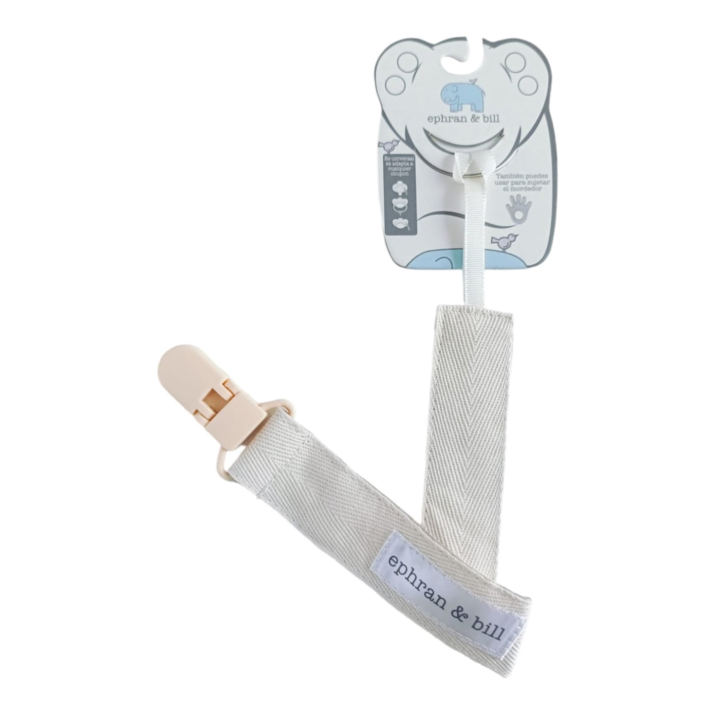 Porta Chupón con Clip Silicona